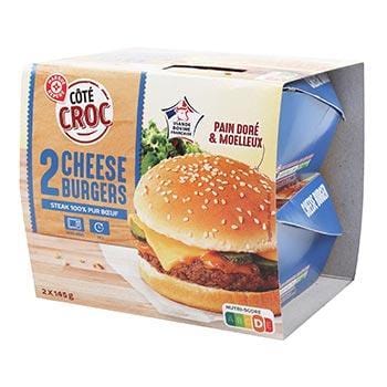 Cheeseburger Côté croc x2 - 145g