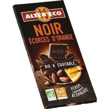 Chocolat Alter Eco Noir orange Max Havelaar Bio - 100g