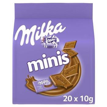 Chocolat Milka Lait minis x20 - 200g