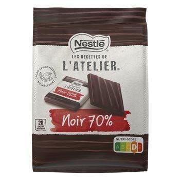Chocolat Nestlé Noir Intense Dégustation 70% cacao 210g