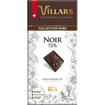 Chocolat noir Villars 72% -100g