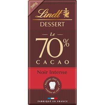 Chocolat Pâtissier Lindt Noir - 70% cacao - 200g