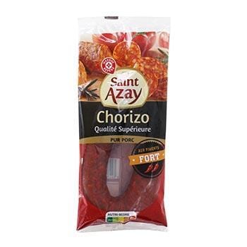 Chorizo Saint Azay fort Pur porc piment d'Espagne 225g