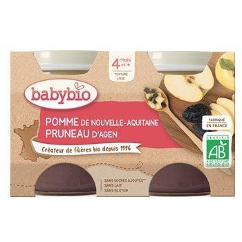 Babybio Petit Pot Pomme Pruneau 2x130g