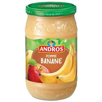 Compotes Andros Pomme banane 750g
