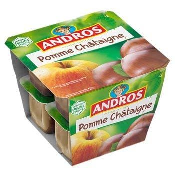 Andros Compotes  Pomme Châtaigne 8x100g