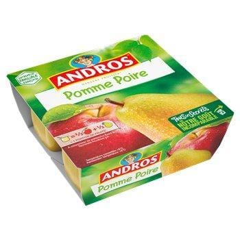Andros Compotes  Pomme Poire  4x100g
