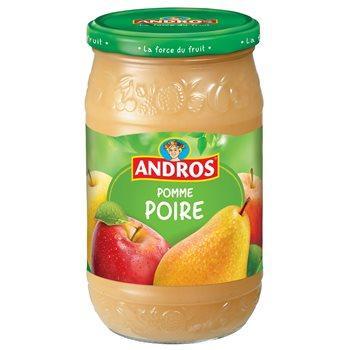 Compotes Andros Pomme poire 750g