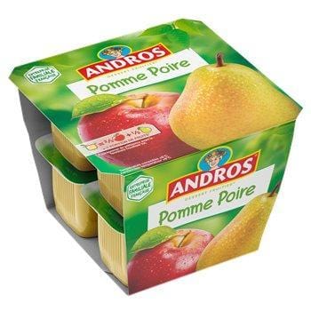 Andros Compotes  Pomme Poire 8x100g