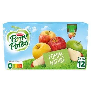 Compotes Pom'Potes Materne Pomme nature - 12x90g