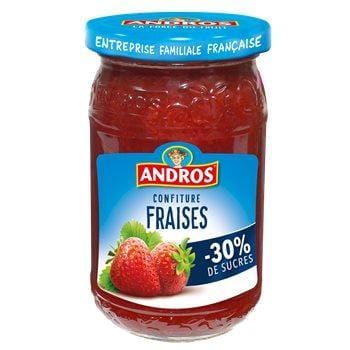 Confiture Allégée aux Fraises Andros - 350g