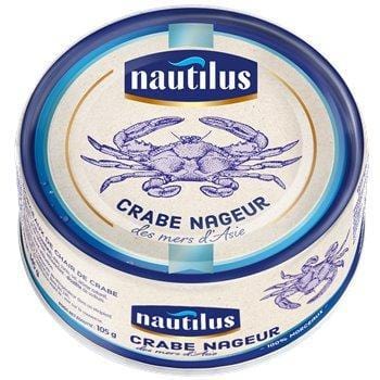 Crabe Nautilus 100% morceaux - 105g