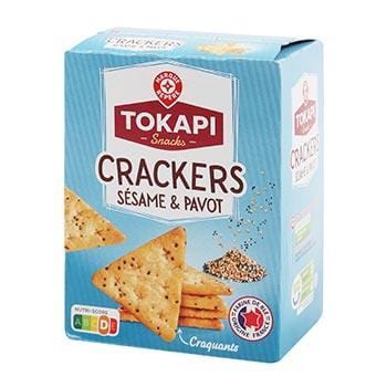 Crackers Tokapi Sésame et pavot - 100g
