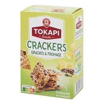 Crakers Tokapi  Fromage et graines - 65g