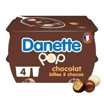 Danette Pop Choco Billes Soufflées  4x117g