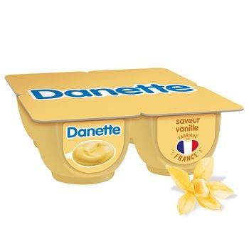 Danette, Dessert, Crème, Chocolat-Vanille, 4 x 125 gr