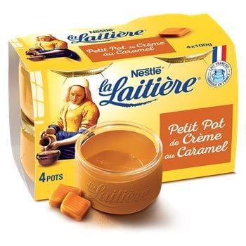 La Laitière Petit Pot Crème Caramel  4x100g