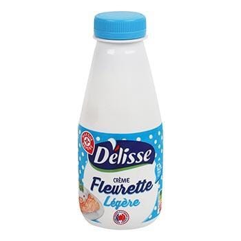 Crème fraîche légère Délisse Fleurette 12%mg - 40cl