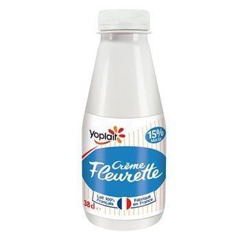 Crème fraîche légère Yoplait Fleurette 15% mg - 38cl