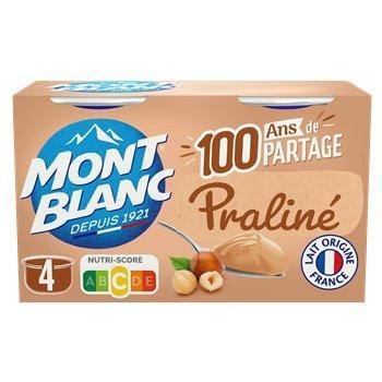 Crème Mont Blanc  Praliné - 4x125g