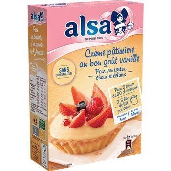 Crème patissière Alsa Onctueuse - 3 sachets - 390g