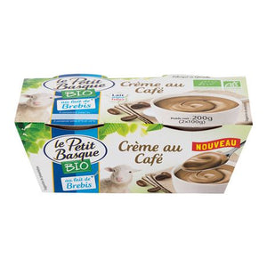 Le Petit Basque Organic Sheep's Milk Coffee Dessert Cream 2x100g