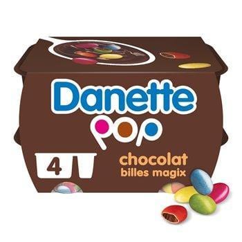 Danette Pop Chocolat Billes Magix 4x120g