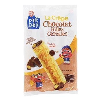Crépes Fourrées P'tit Déli Céréales et chocolat x8 - 256g