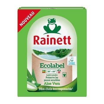 Rainett Lessive Poudre Ecolabel Aloe Vera (x35) 2,345kg