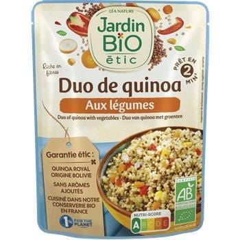 Duo de Quinoa Jardin Bio  aux légumes - 250g