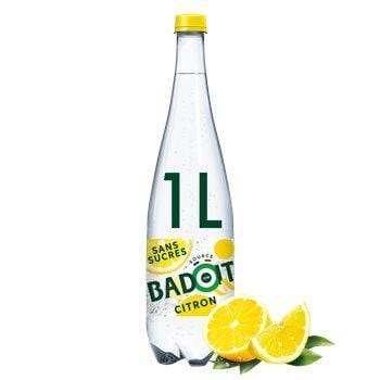 Eau gazeuse Badoit aromatisée Citron - 1L