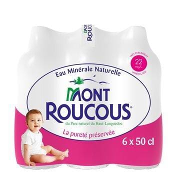 Eau minérale Mont Roucous 6x50cl
