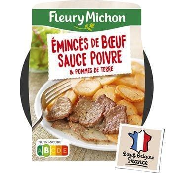 Emincé boeuf Fleury Michon pommes de terre poivre - 280g