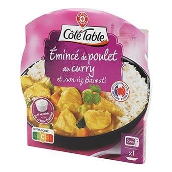 Emincé poulet Côté Table Sauce curry - 300g