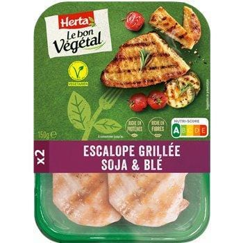 Escalope Grillée Soja et Blé Herta Le Bon Végétal - 150g