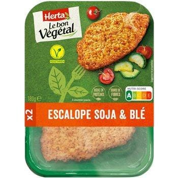 Escalope soja blé Herta Le Bon Végétal - 180g