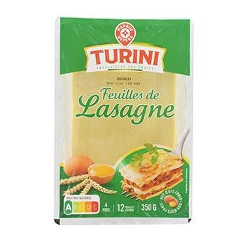 Feuilles de lasagne Turini 350g