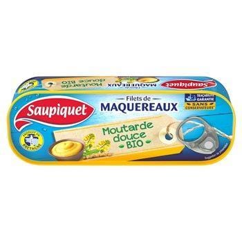 Filet Maquereaux MSC Saupiquet Moutarde douce - Bio - 120g