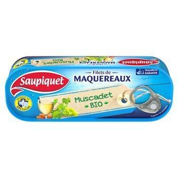 Filet Maquereaux MSC Saupiquet Muscadet - Bio - 120g