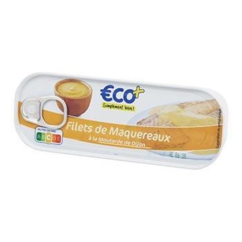 Filets maquereaux Eco+ Moutarde - 169g