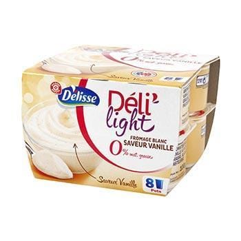 Fromage blanc Déli'light Vanille - 0%mg - 8x100g