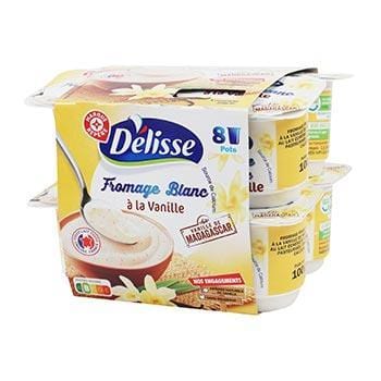 Fromage blanc Délisse Vanille - 2,5%mg - 8x100g