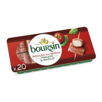 Fromage Boursin Les Roulés Tomates &amp; basilic - 100g