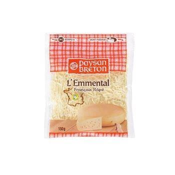 Fromage Emmental Paysan Berton Râpé lait pasteurisé 150g