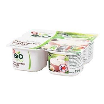 Fromage frais Bio Village Vanille - 4x100g