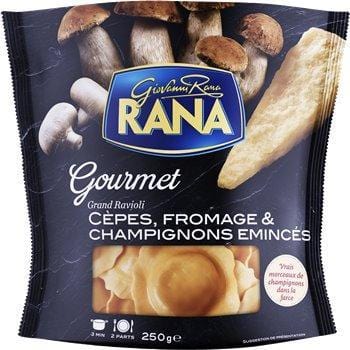 Rana Ravioli Cepes Fromage Champignons 250g