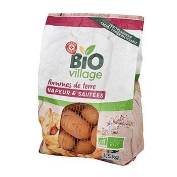 Bio Village Pommes Bio Vapeur et Sautées  1.5kg