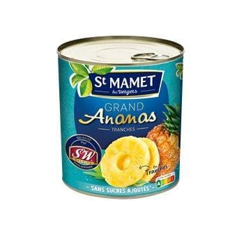 Fruits au sirop St Mamet Ananas en tranches - 345g