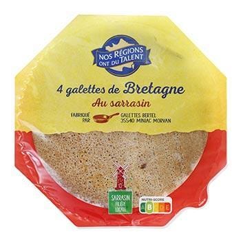 Nos Regions Crêpes de sarrasin de Bretagne( x4) 230g