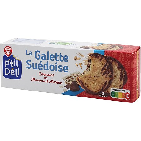 P’tit Deli Galette Suedoise Chocolat Flocons d’Avoine 150g